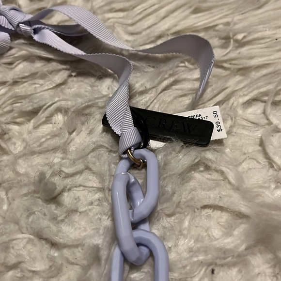 NWT J Crew Violet Acrylic Link Necklace - Picture 3 of 4